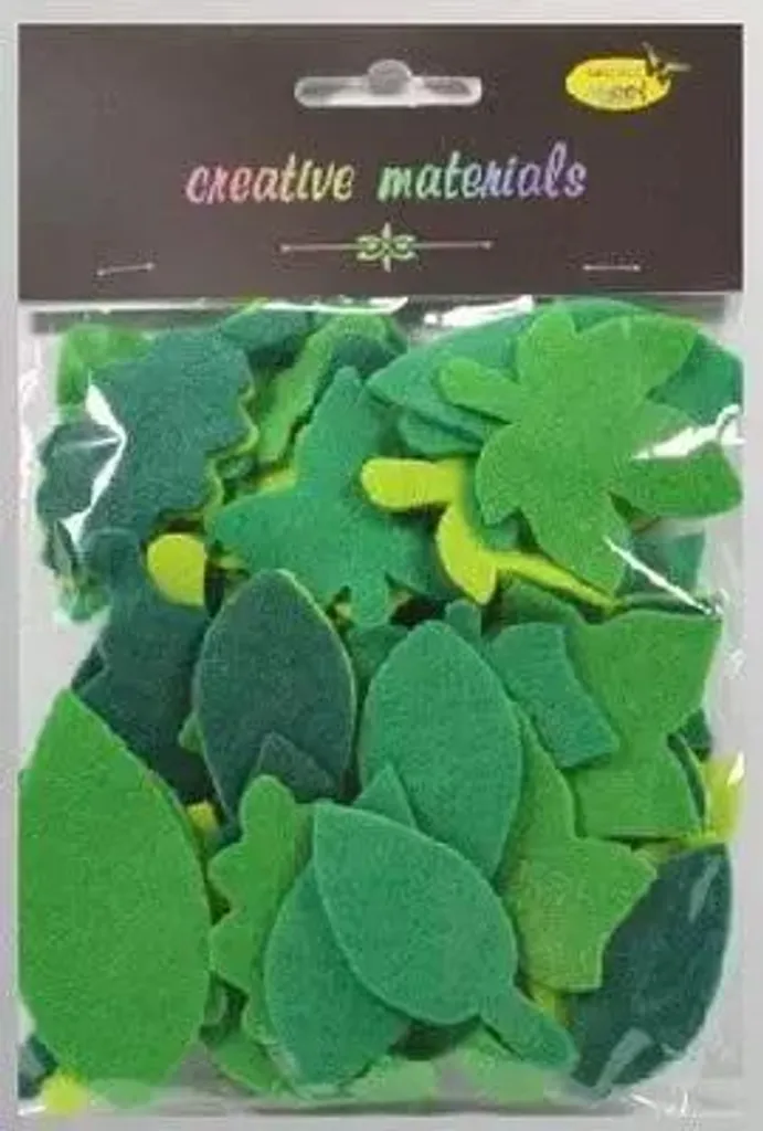 Foglie di feltro verde