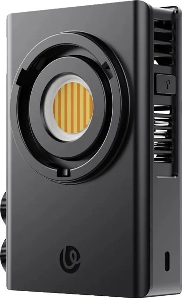 Éclairage photographique noir à luminosité réglable et design compact
