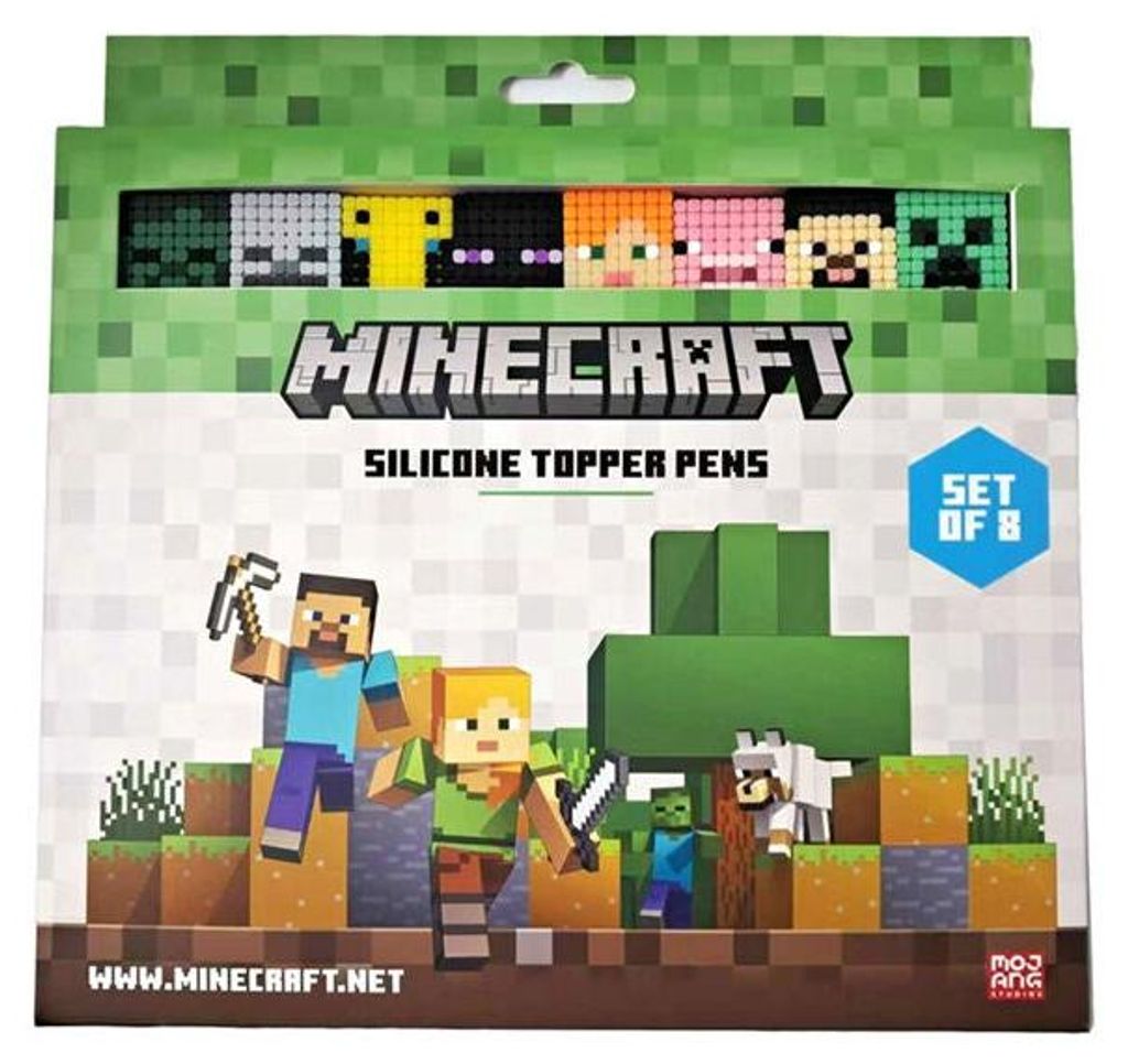 Minecraft Feinstifte mit Topper, 8er-Set