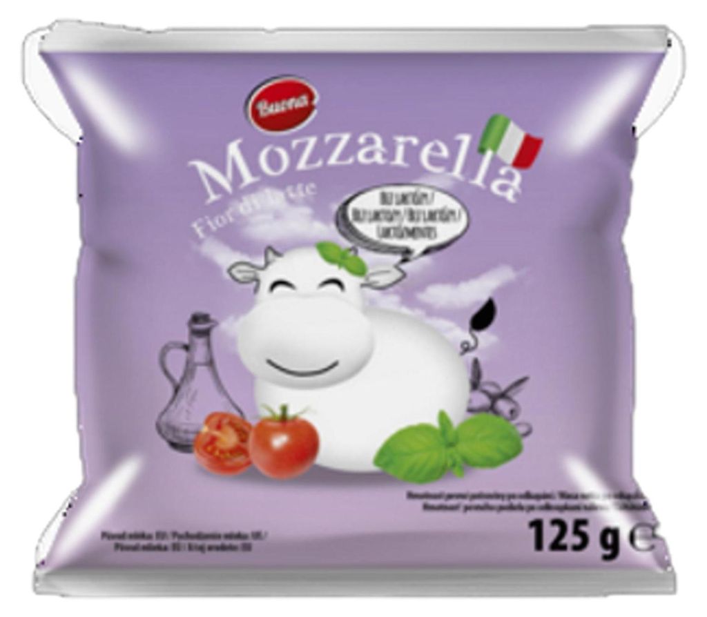 Mozzarella sýr z kravského mléka bez laktózy Buona 125 g Obrázek produktu 