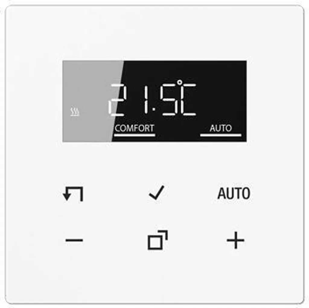 Thermostat d'ambiance avec écran Jung TR D LS 1790 WW Blanc polaire