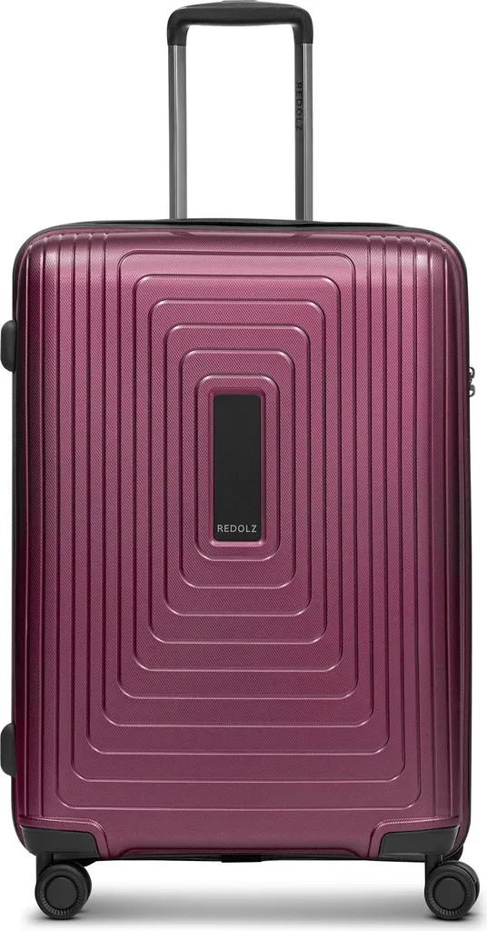 Valise Rigide 66cm REDOLZ Essentials 14 à 4 Roues Aubergine Pourpre