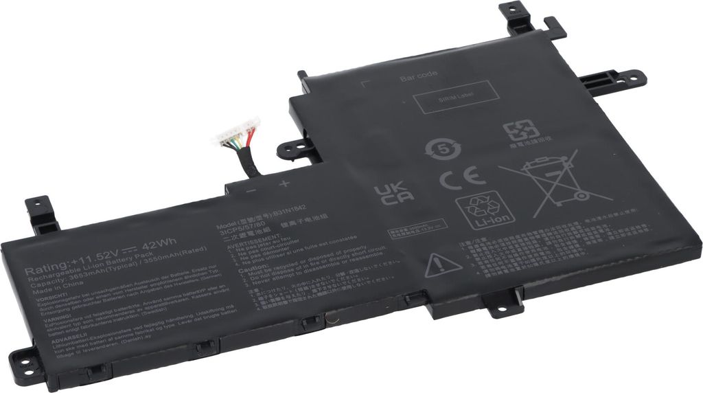 Akku passend für Laptop Asus VivoBook S15 S531FA VivoBook 15 M513 Typ B31N1842 - 11,52V - 3550 mAh
