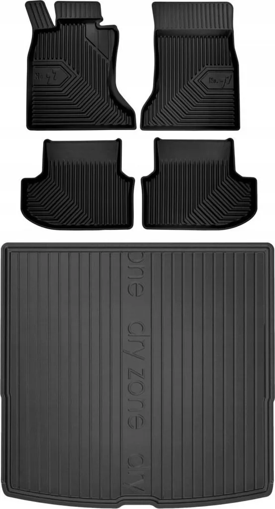 SET 77 Tappetini Gomma BMW F11 Serie 5 Touring - Protezione Inverno