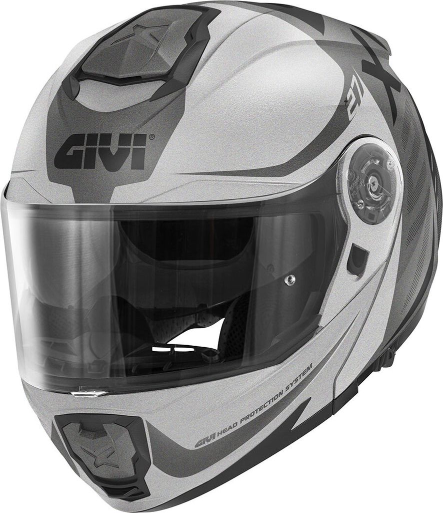 Modular Helm GIVI X27 Dimension Mattschwarz Titansilber größe XL