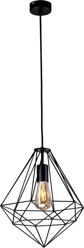 Lustre Suspension en Métal Noir Marko Kaja - Éclairage Plafond Moderne