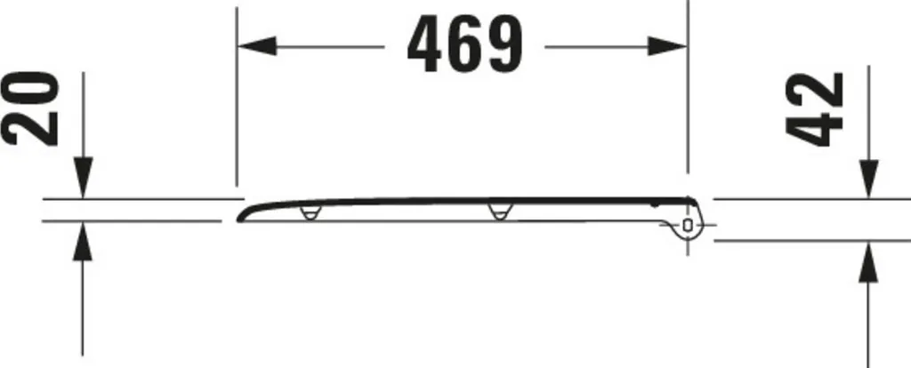 Copriwater Duravit D-Code Bianco Lucido 0060390000 - Design Sieger - 4