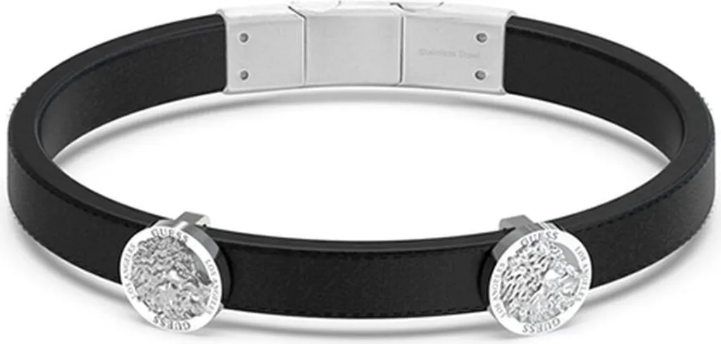 Bracelet Guess JUMB03013JWSTT-U Maillons Bicolores Acier et Détails Lion
