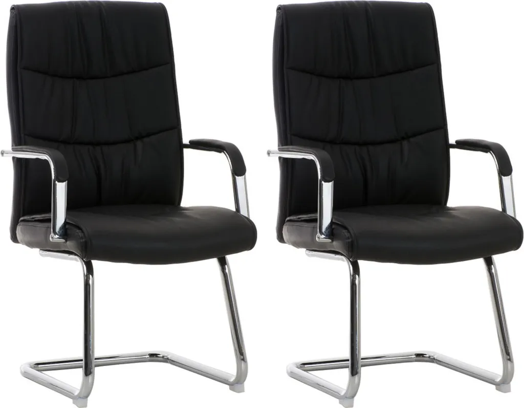 Fauteuil de Table CLP Caro Noir : Siège Idéal pour Bureau et Cuisine