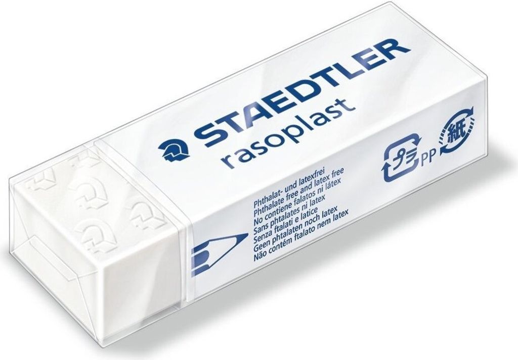 STAEDTLER Kunststoff Radierer rasoplast B20 weiß