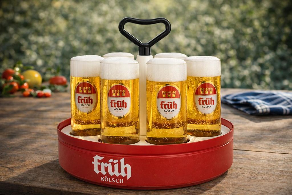 Früh Kölsch Kranz mit 8× Kölschgläsern 0,2 L – geeicht – Produktbild 