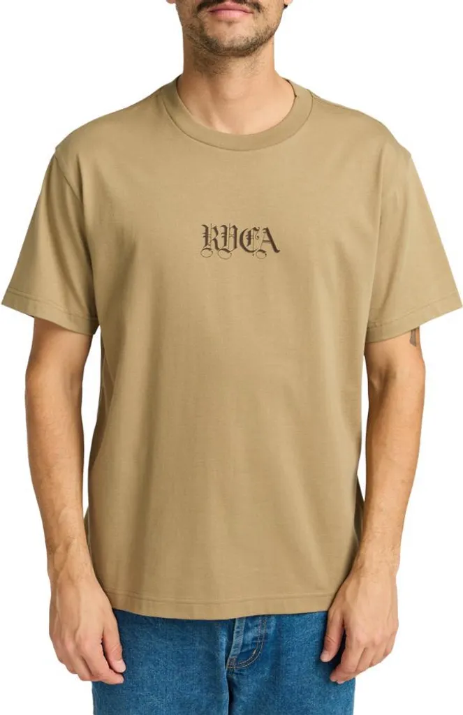 T-shirt RVCA Benj Battle Coloris Coyote Confortable avec Imprimé Graphique