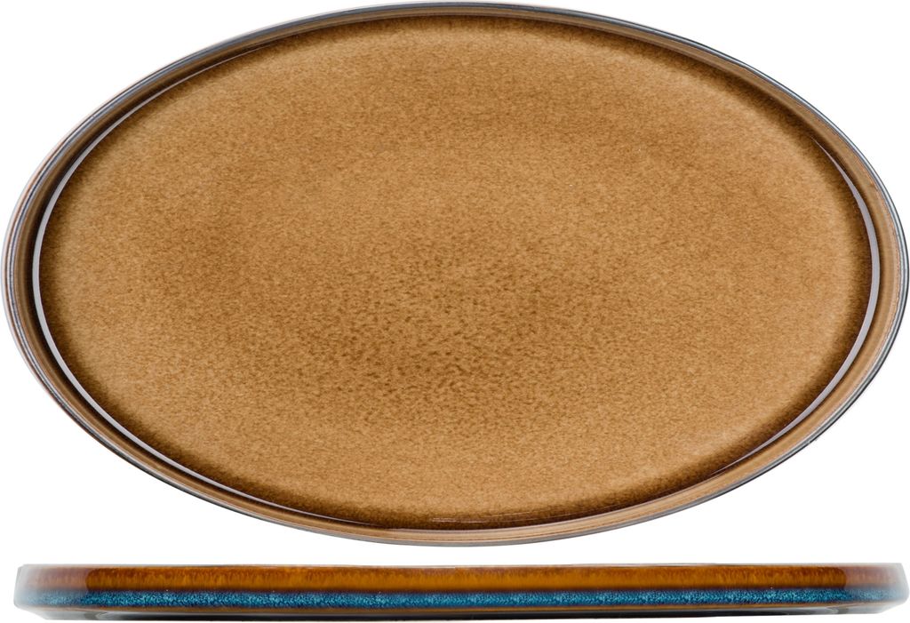 Cosy&Trendy Quintana Amber Teller flach oval 30,5 x 19 cm