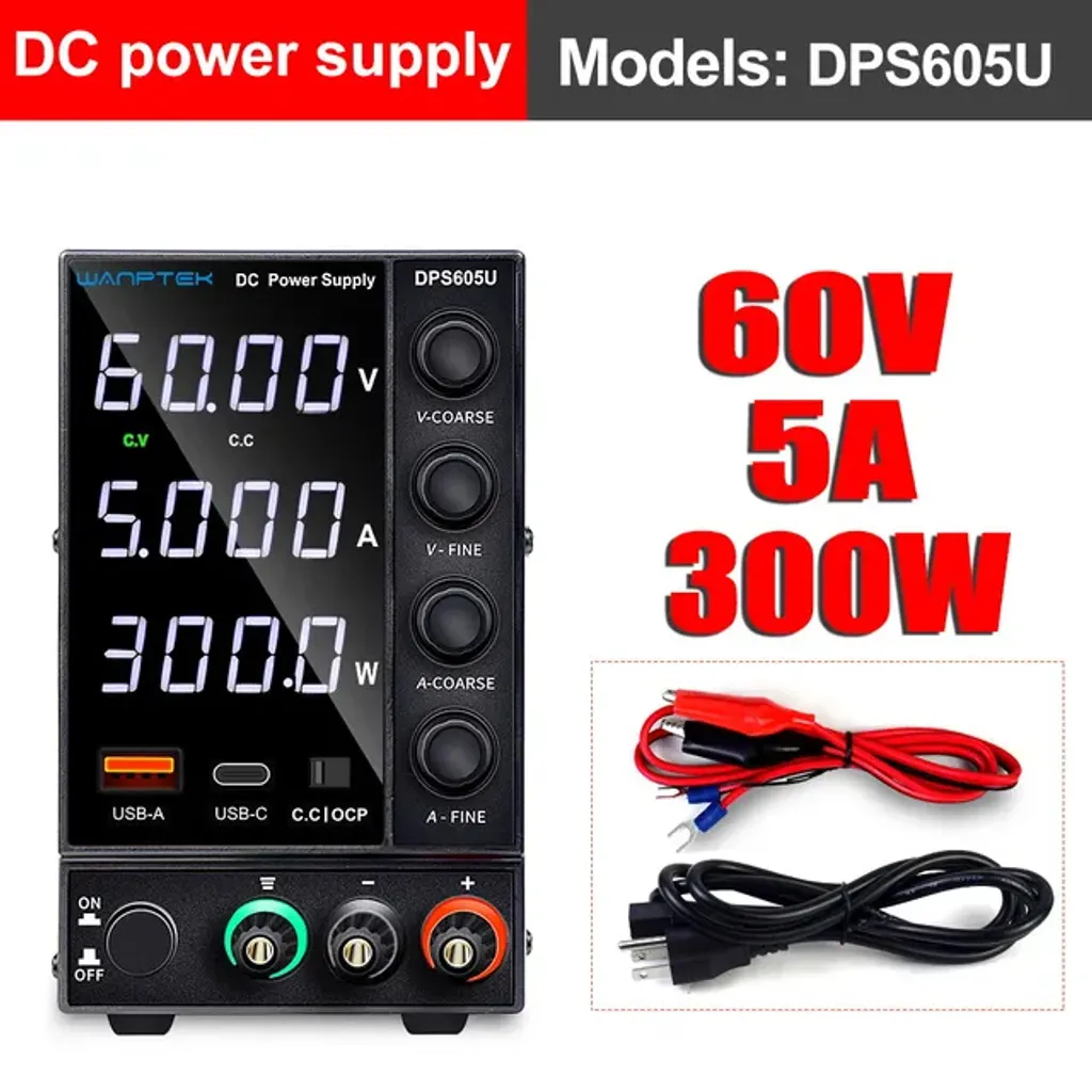 Alimentation stabilisée DC DPS605U - Courant continu 60V 5A réglable