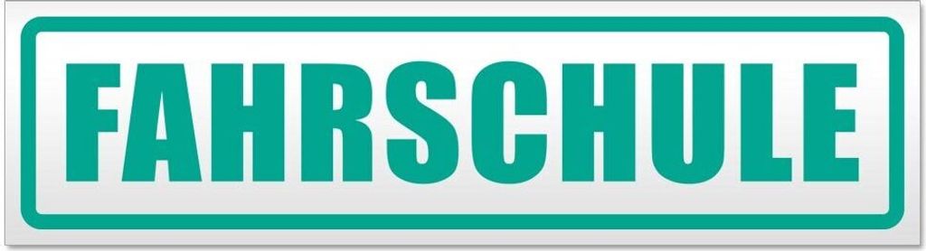 Kiwistar - Autoaufkleber - Türkis - 60 x 16 cm - Fahrschule - Hinweis Aufkleber Sticker für Auto, Kfz, Fahrrad, PKW, LKW
