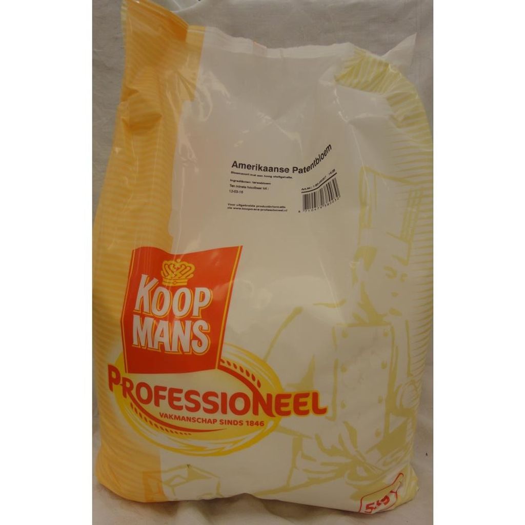 Koopmans Professioneel Amerikaanse Patentbloem 5000g Packung (Amerikanisches Weizenmehl Typ 405)