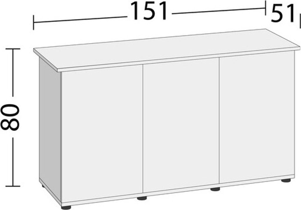 Akvarijní skříňka JUWEL SBX Rio 400 151x51x80 cm černá Obrázek produktu 4
