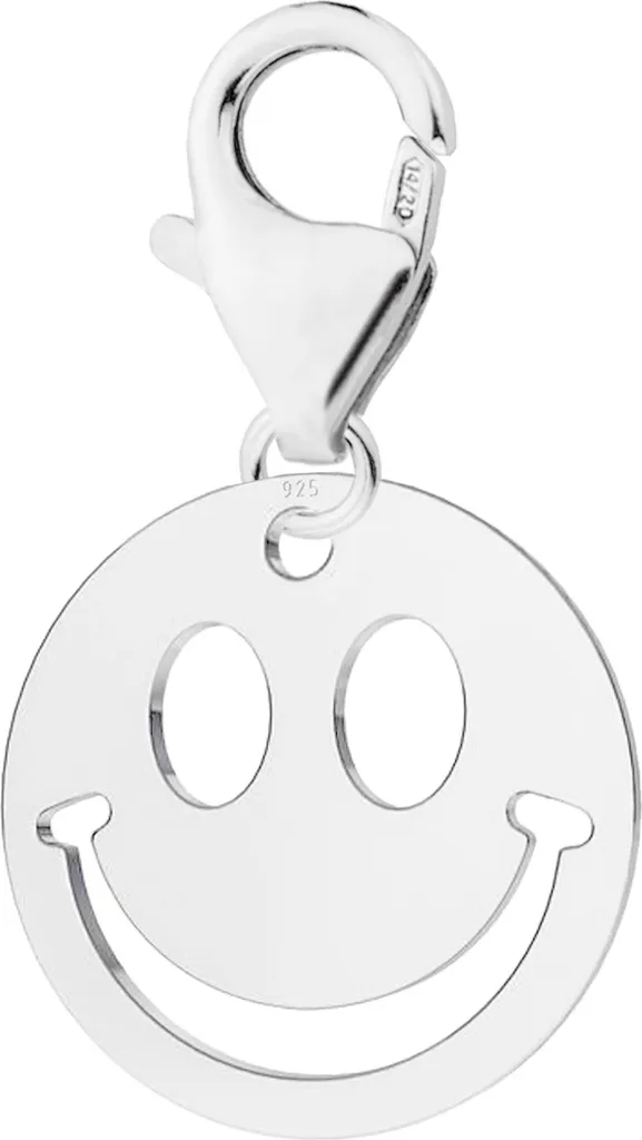 Ciondolo Sorriso Argento 925 - Regalo Emozionale Pendente Emoticon
