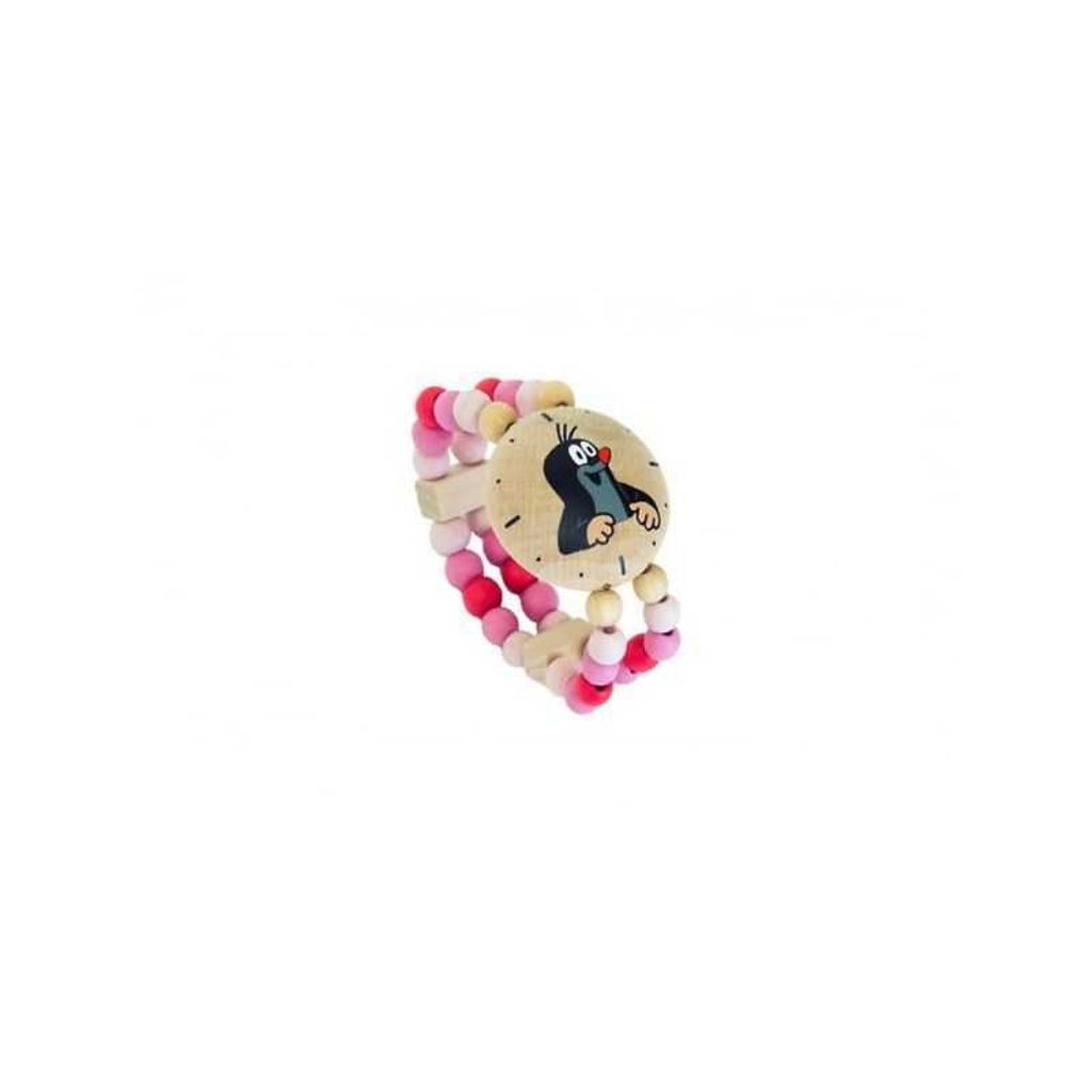 Detoa montre avec une taupe poignet rose bois sur la carte Image du produit 