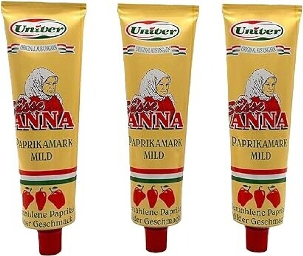 Univer Sparset Süsse Anna Paprikamark mild 3 x 160g Tube