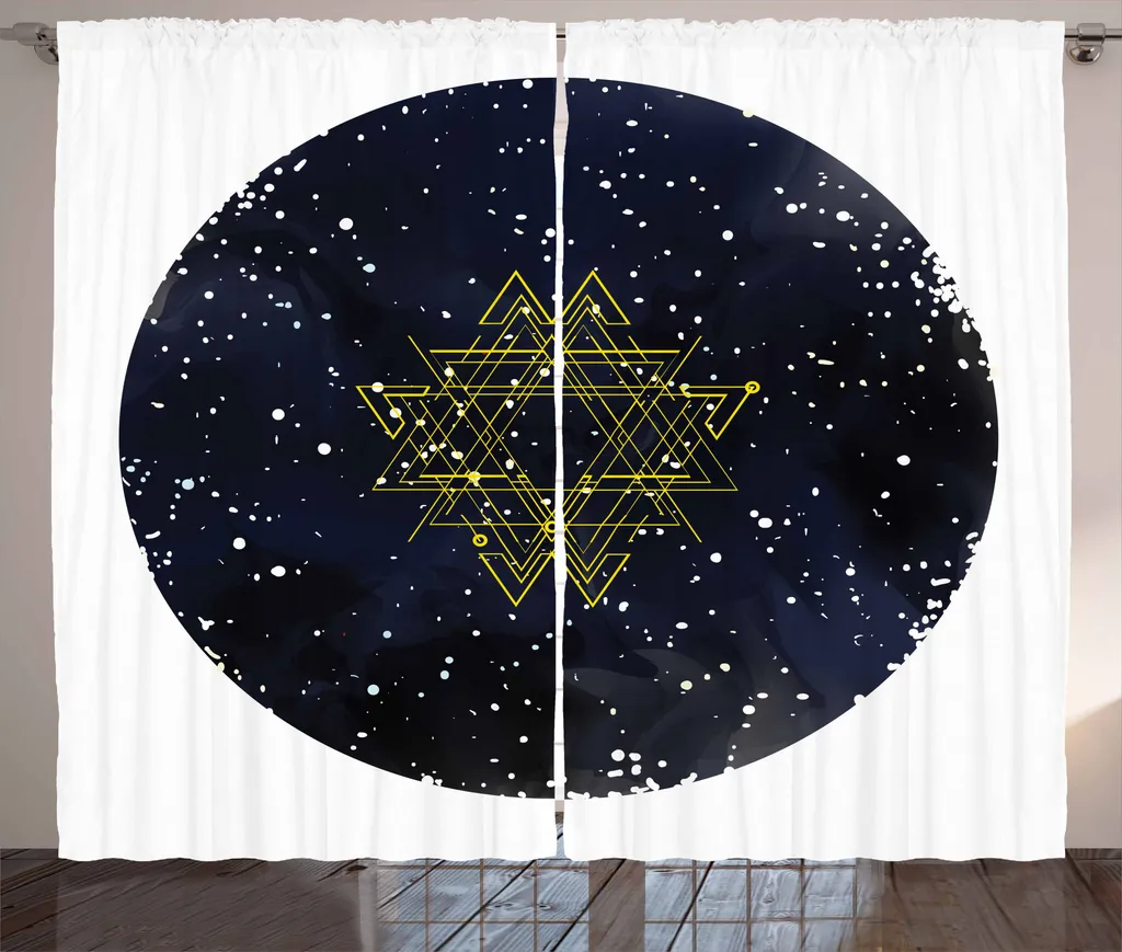 Tende Galaxy Mandala ABAKUHAUS 280x175 cm | Arredo Notte Blu Antracite