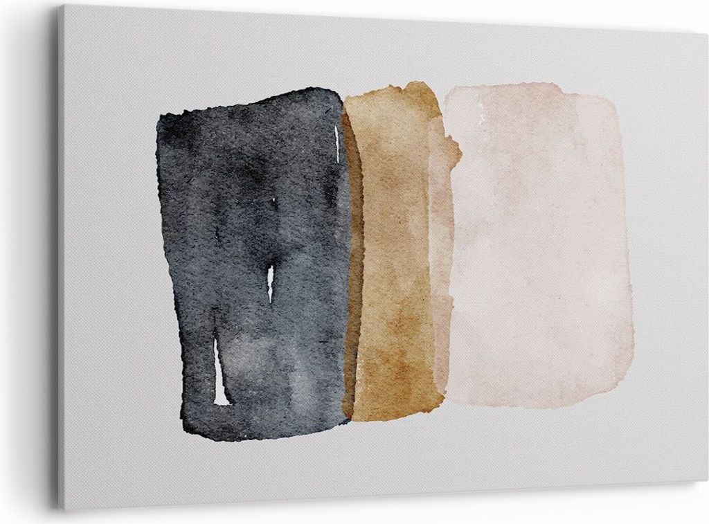 Bild auf Leinwand - Leinwandbild - Einteilig - Abstraktion die Farben Aquarell - 120x80cm - Wand Bild - Wanddeko - Wandbilder - Leinwanddruck - Bil...