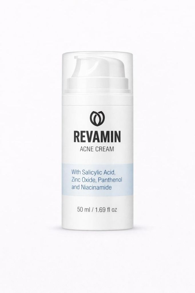 Revamin – Feuchtigkeitsspendende Gesichtscreme zur Pflege bei unreiner Haut – 50 ml