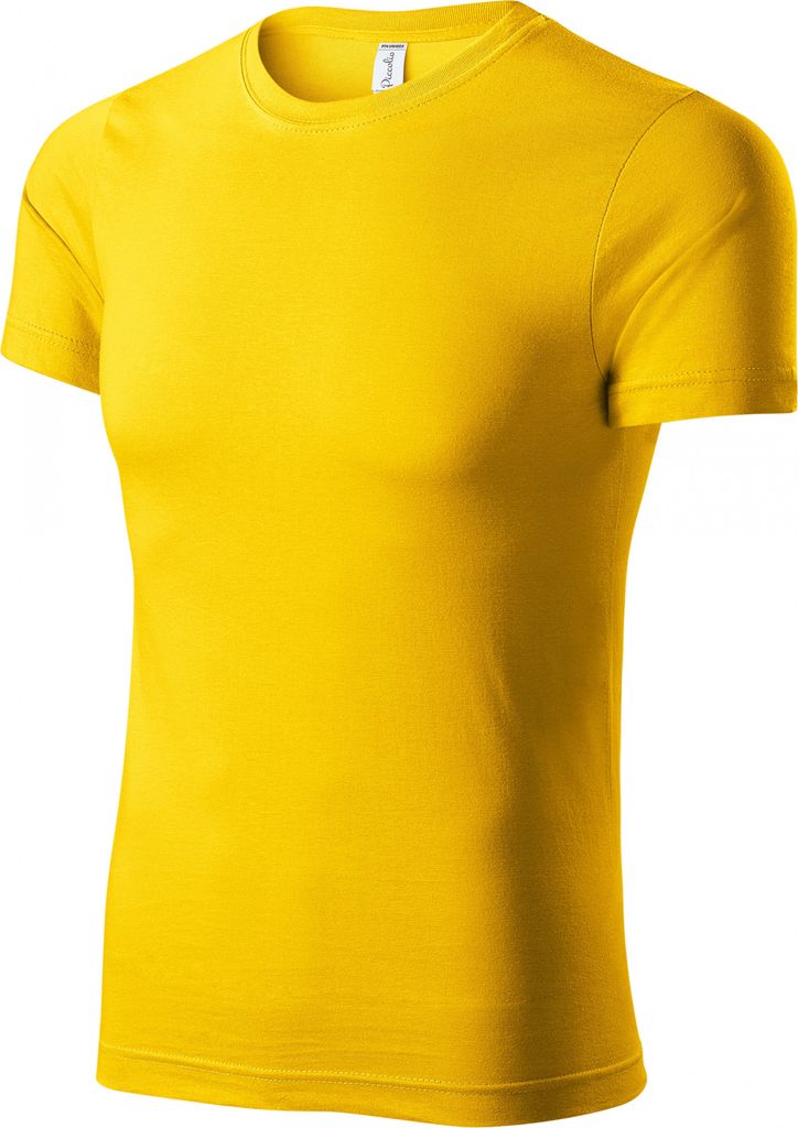 Uni-T-Shirt aus Baumwolle, 100% Baumwolle, unbedruckt, einfarbig, 175g/m2, Farbe gelb, Größe 2XL