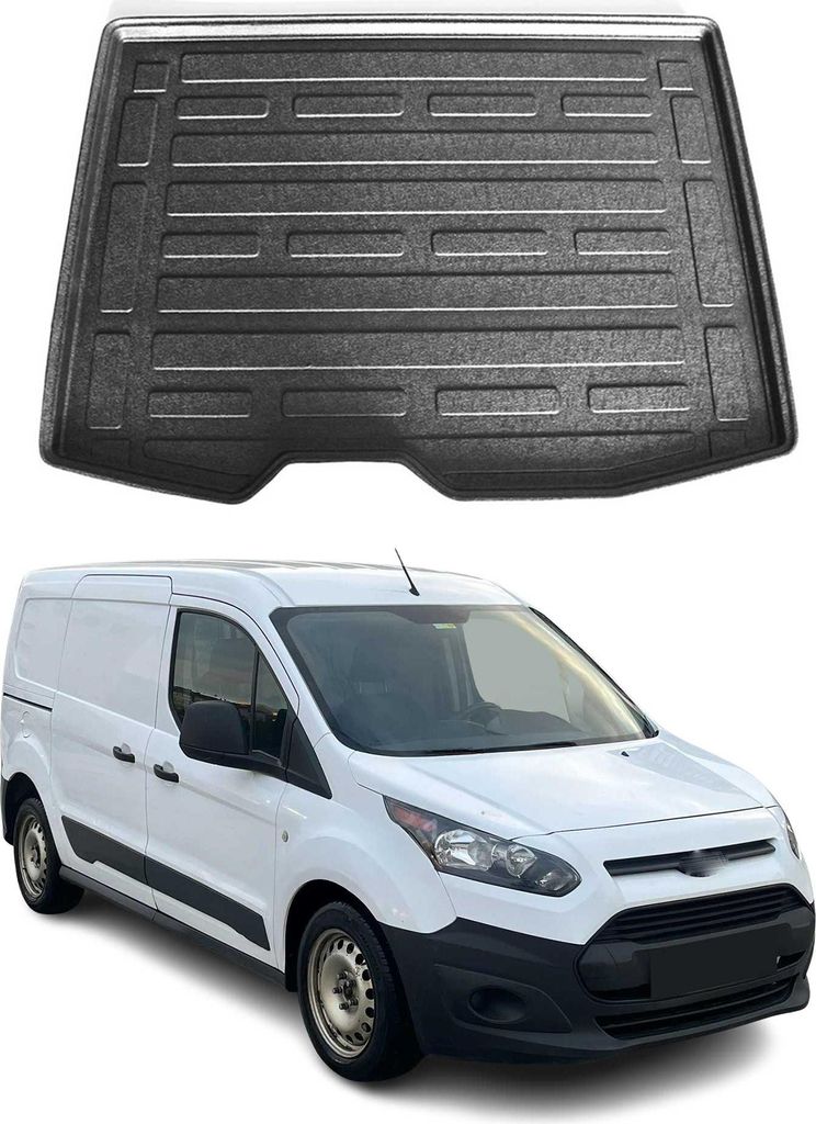 Kofferraumwanne Laderaumwanne für Ford Connect 2014-2021 Gummi TPE Schwarz