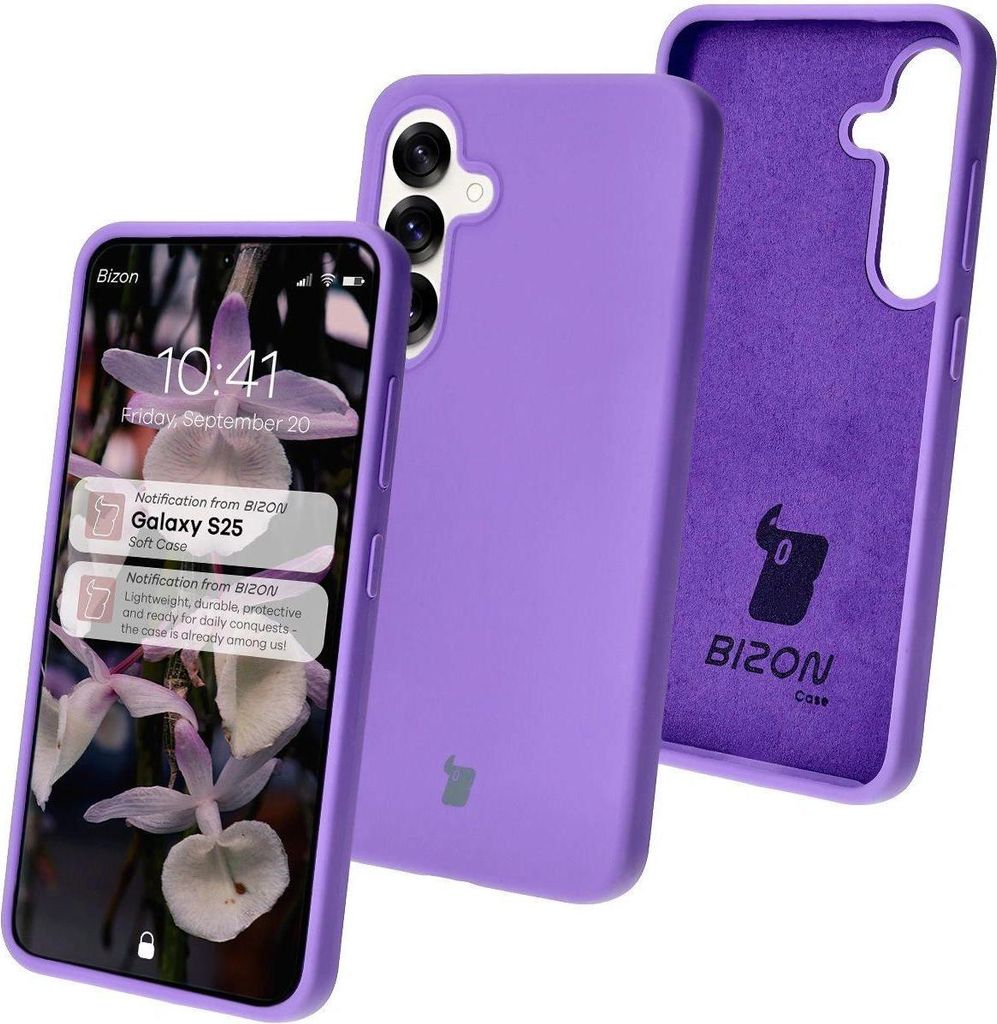Bizon Soft Case Samsung Galaxy S25 lila