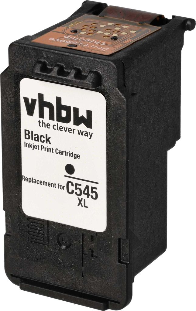 vhbw Tintenpatrone Schwarz kompatibel mit Canon Pixma MG3053, MG3052, MG3051, MG3050, MX494, MG2950, MX495, MG2940 Drucker (wiederaufgefüllt, 12ml)