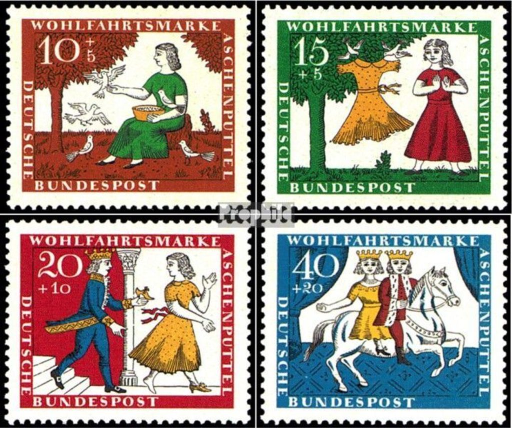 Briefmarken BRD (BR.Deutschland) 1965 Mi 485-488 (kompl.Ausg.) FDC Märchen der Brüder Grimm (VII)