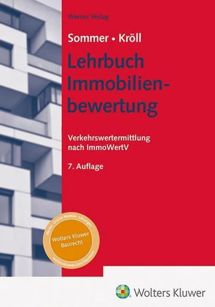 Livre Lehrbuch Immobilienbewertung pour experts en expertise foncière