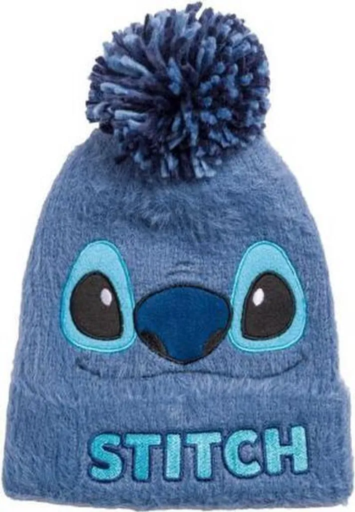 Cappello Stitch Fluffy Pom Beanie | Calore Top per Gente che Corre