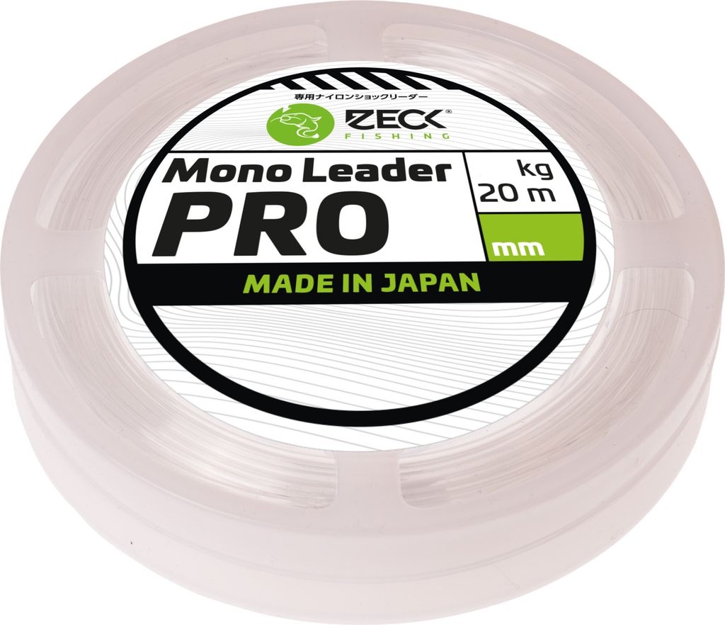 Zeck Mono Leader Pro 1,17mm 77kg 20m monofiles Welsvorfach Produktbild 