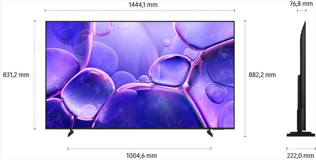 Samsung GU65U8079FU, 165,1 cm (65"), 3840 x 2160 px, LED, Immagine del prodotto 