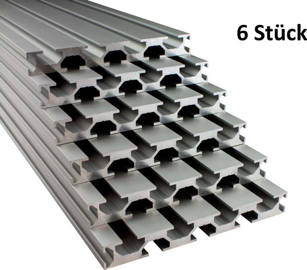 Alu Profil 6 Stück 15x120mm 2m System-, Montage-, Produktbild 