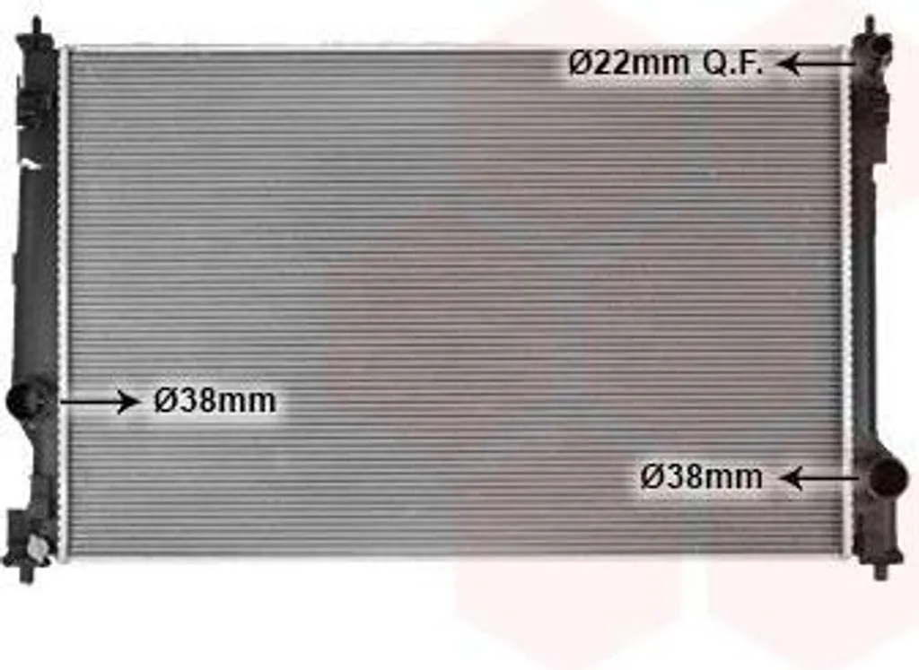 Radiateur de Refroidissement Moteur pour Toyota RAV4 V XA50 Van Wezel