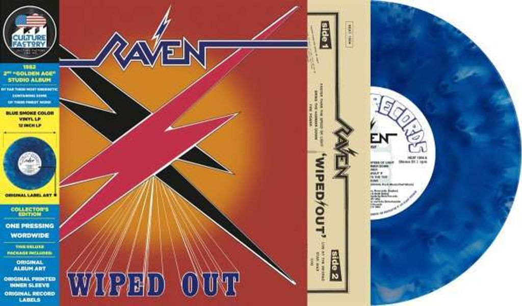 Raven - Wiped Out (Deluxe Edition) (Orange & Blue Smoke Vinyl)