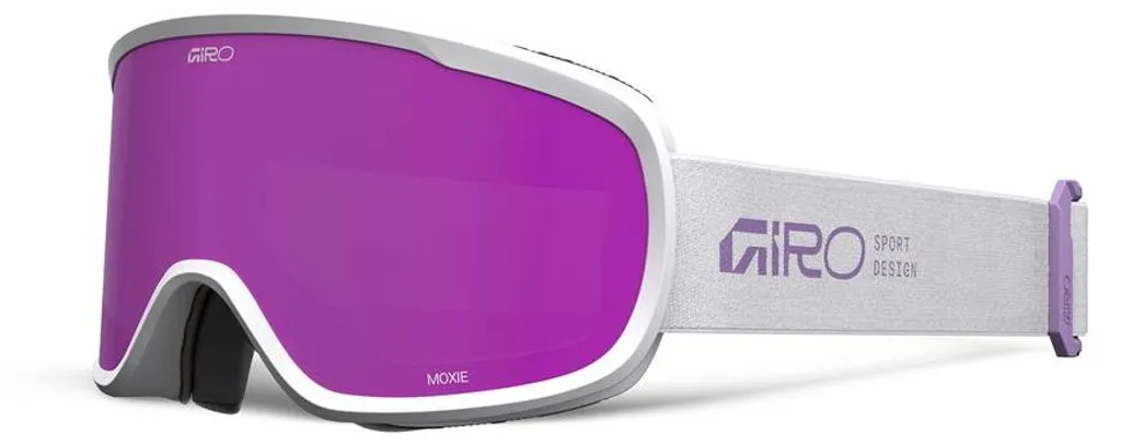Masque de Ski Femme Giro Moxie Blanc avec Écran Amber Pink CAT 2