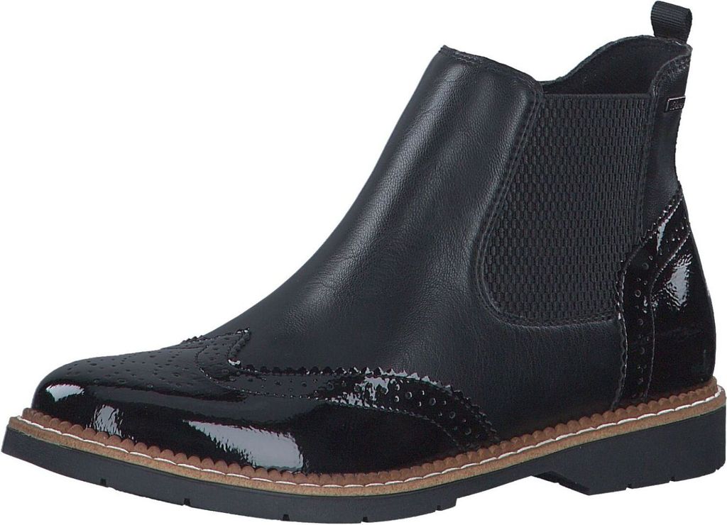s.Oliver Damen Stiefelette Brogue Chelsea Boot Lack Produktbild 1
