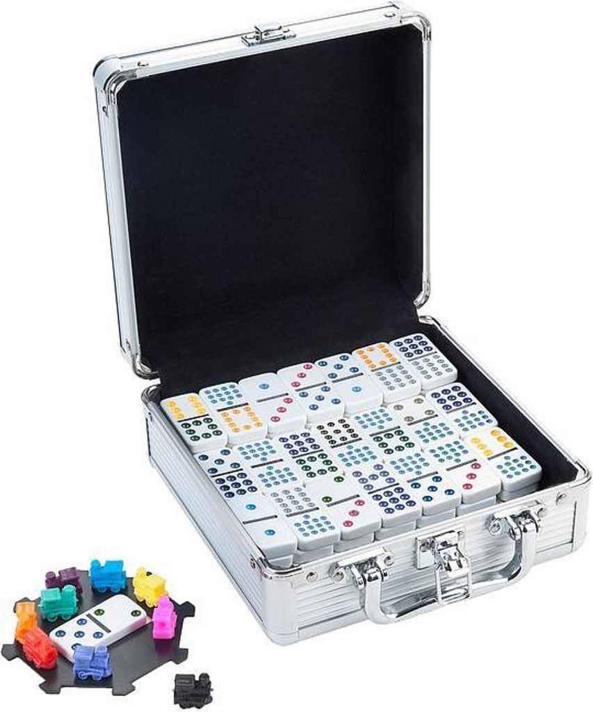 Mexican Train Domino Alu - Box 100 Stück Produktbild 4