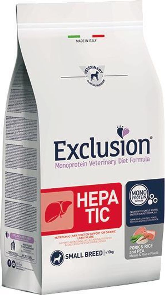 Exclusion Hepatic Schwein, Reis & Erbse Small 2 kg Produktbild 