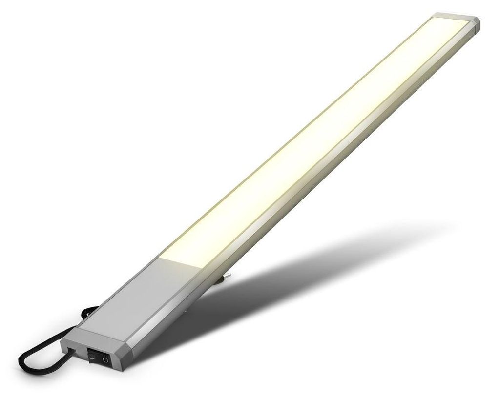 B.K.Licht réglette LED 10W 1100 lumens 57,5 cm 3000K Image du produit 
