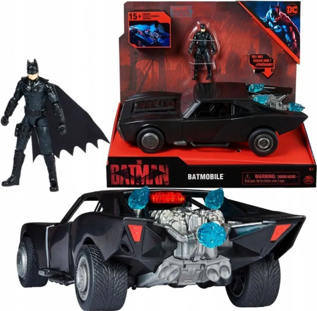 Batmobile Spin Master 6060519 avec Roues Mobiles et Détails Authentiques - 8