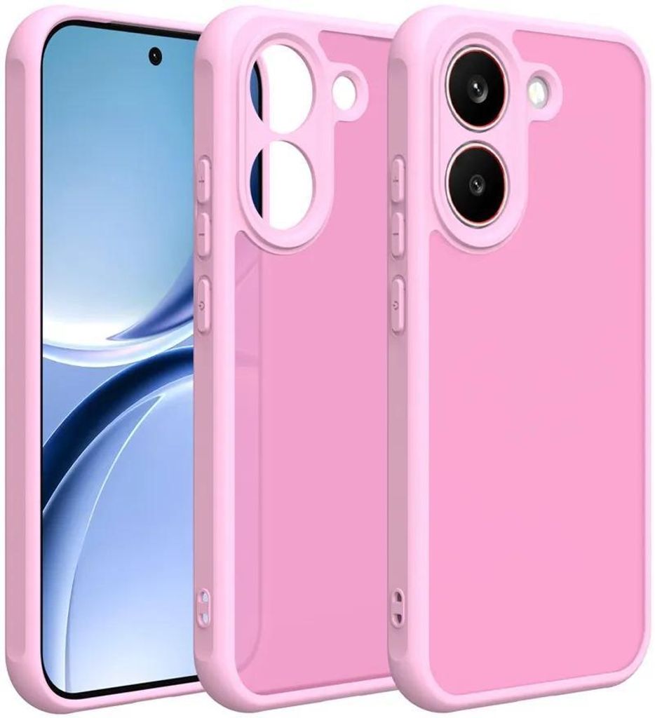 Hülle für Xiaomi Poco X8 Pro - Phonesta AirFrost Semi-Transparent Back Cover - Kaugummi-Rosa matt