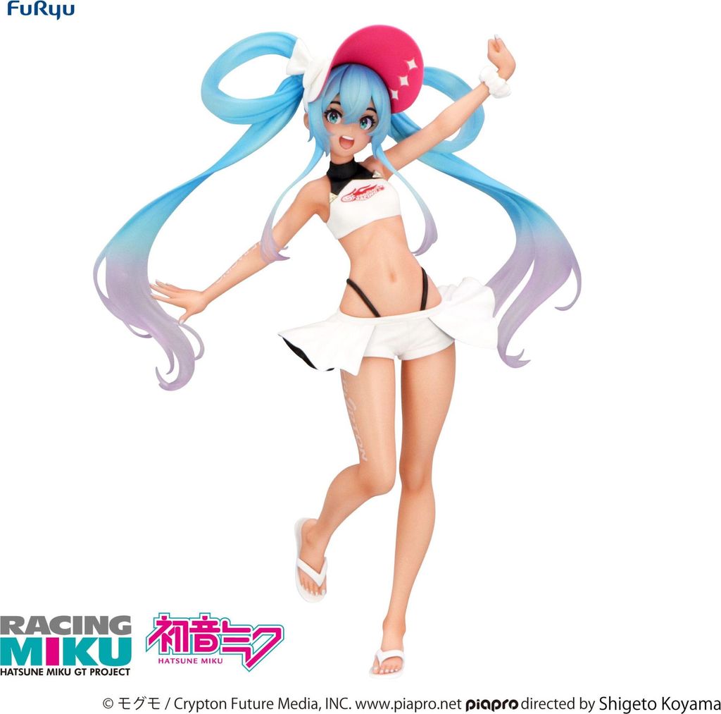 Hatsune Miku GT Project Trio-Try-iT PVC Statue Racing Miku 2024 Summer Holiday Ver. 21 cm
