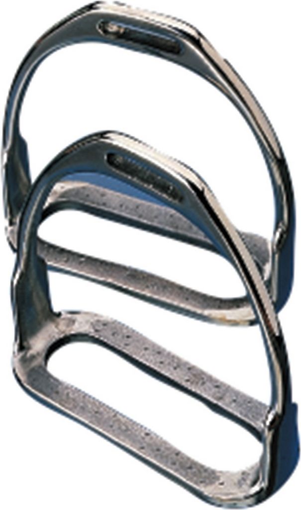 Korsteel Edelstahl offener Tritt Steigbügel WB453 (115mm) (Silber)