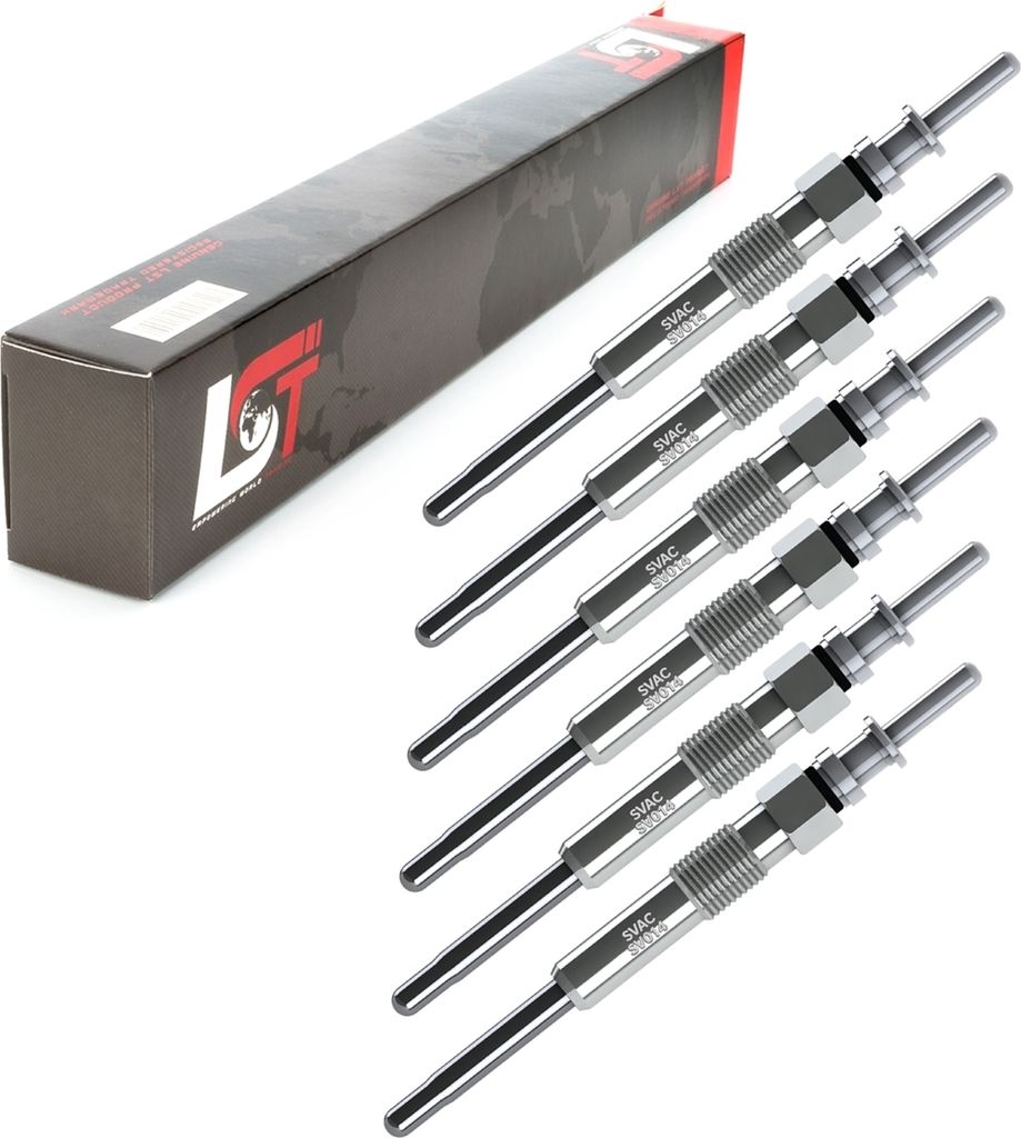 6x GLÜHKERZE STABGLÜHKERZE für OPEL OMEGA B 2.5 DTI 11 VOLT 1214018