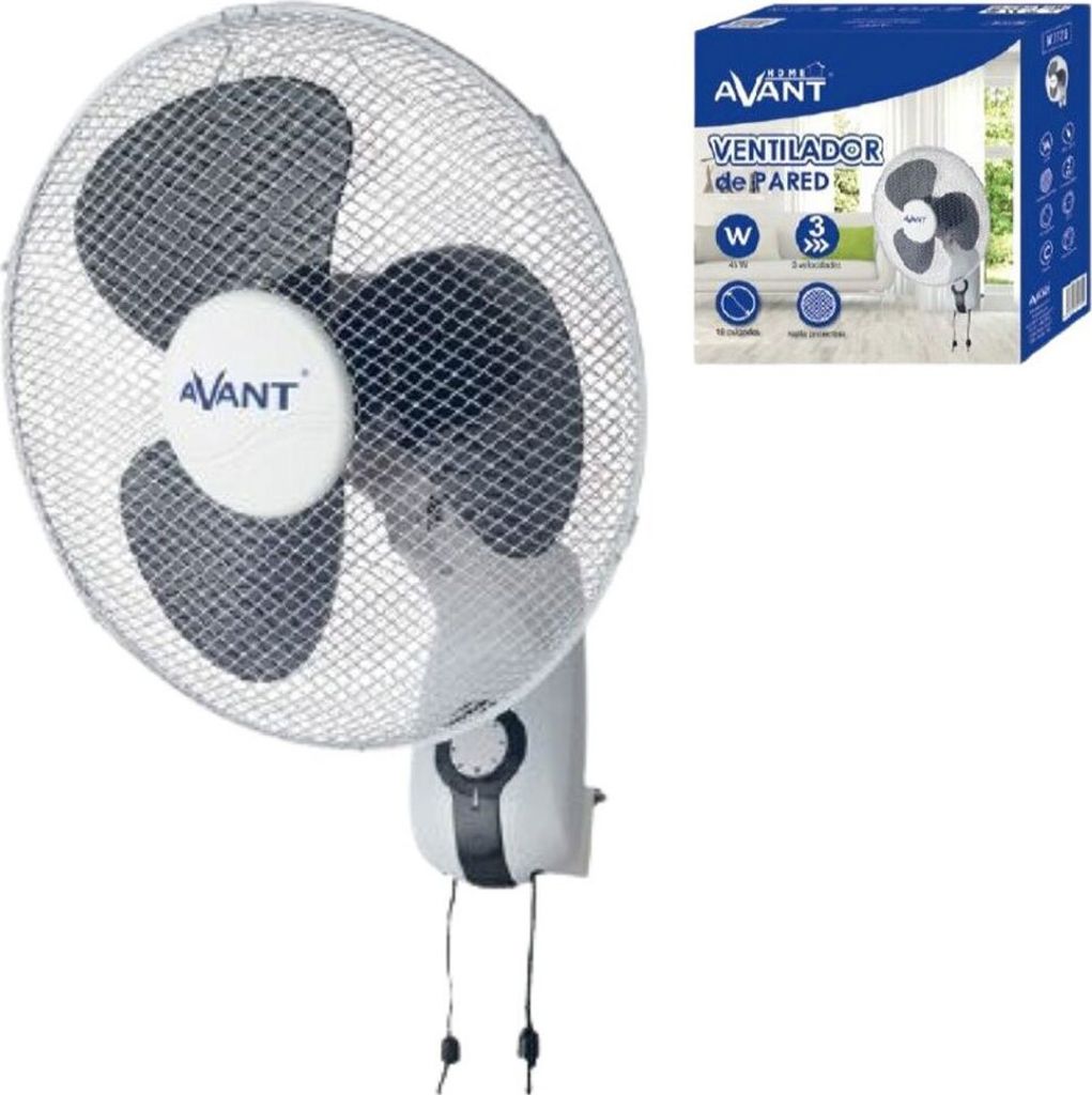 Nástěnný ventilátor Avant Av7729 Stříbrný Jedna velikost / Obrázek produktu 